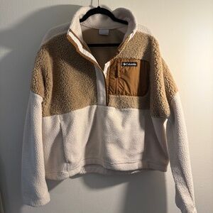 Columbia Women’s Sherpa Snap-Up Fleece Pullover - XXL